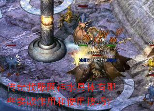 传奇找服网神水具体有哪些实战作用和使用技巧? 传奇找服网神水具体有哪些实战作用和使用技巧?