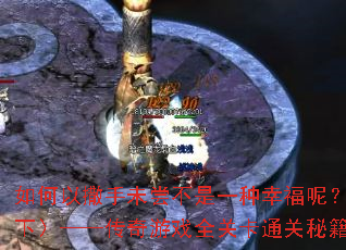 如何以撒手未尝不是一种幸福呢?(下)——传奇游戏全关卡通关秘籍? 如何以撒手未尝不是一种幸福呢?(下)——传奇游戏全关卡通关秘籍?