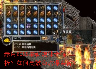 ����BOSSˢ�¹���ȫ��������θ�Ч�׵㱬װ����