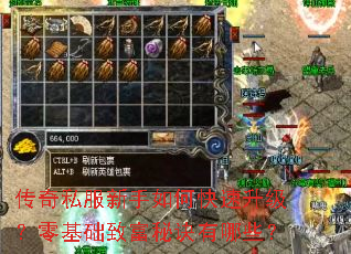 传奇私服新手如何快速升级?零基础致富秘诀有哪些? 传奇私服新手如何快速升级?零基础致富秘诀有哪些?