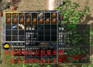 合击传奇玩家数量多吗?新手如何快速上手? 合击传奇玩家数量多吗?新手如何快速上手?