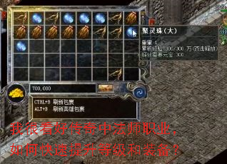 我很看好传奇中法师职业,如何快速提升等级和装备? 我很看好传奇中法师职业,如何快速提升等级和装备?