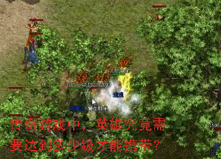 传奇游戏中,英雄究竟需要达到多少级才能携带? 传奇游戏中,英雄究竟需要达到多少级才能携带?