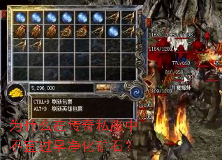 为什么在传奇私服中不宜过早净化矿石? 为什么在传奇私服中不宜过早净化矿石?