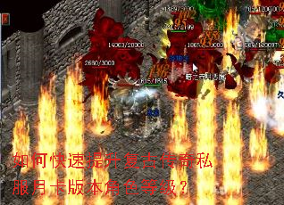 如何快速提升复古传奇私服月卡版本角色等级? 如何快速提升复古传奇私服月卡版本角色等级?