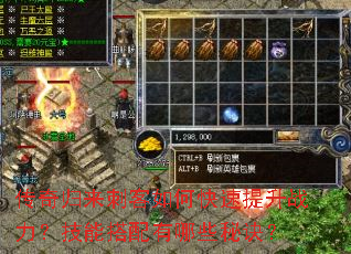 传奇归来刺客如何快速提升战力?技能搭配有哪些秘诀? 传奇归来刺客如何快速提升战力?技能搭配有哪些秘诀?