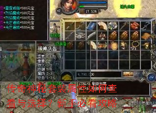 传奇神秘套装属性如何查看与选择?新手必看攻略 传奇神秘套装属性如何查看与选择?新手必看攻略