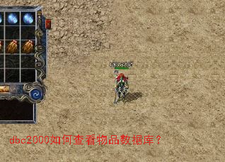 dbc2000如何查看物品数据库? dbc2000如何查看物品数据库?