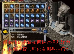 靓装传奇手游如何快速提升战力?装备获取与强化有哪些技巧? 靓装传奇手游如何快速提升战力?装备获取与强化有哪些技巧?