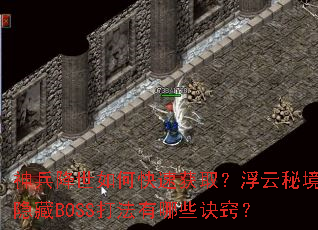 神兵降世如何快速获取?浮云秘境隐藏BOSS打法有哪些诀窍? 神兵降世如何快速获取?浮云秘境隐藏BOSS打法有哪些诀窍?