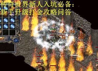 传奇世界新人入坑必备：新手升级打金攻略问答