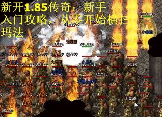 新开1.85传奇：新手入门攻略，从零开始横扫玛法