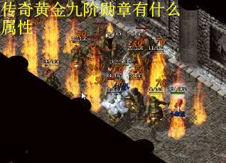 传奇黄金九阶勋章有什么属性