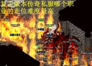 复古版本传奇私服哪个职业的走位难度最高