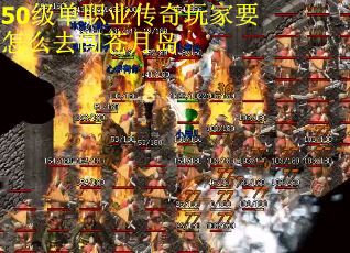 50级单职业传奇玩家要怎么去闯苍月岛