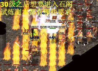 30级之后想要进入石阁试炼副本都有哪些要求