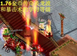 1.76金币传奇炎龙波和暴击术的学习等级