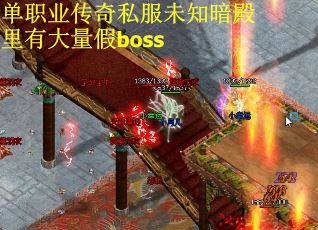 单职业传奇私服未知暗殿里有大量假boss