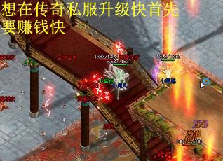 想在传奇私服升级快首先要赚钱快