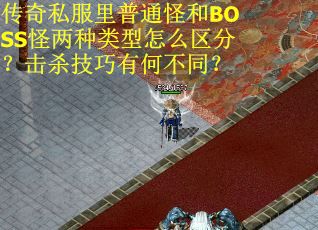 传奇私服里普通怪和BOSS怪两种类型怎么区分？击杀技巧有何不同？