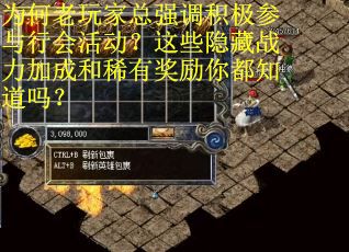为何老玩家总强调积极参与行会活动？这些隐藏战力加成和稀有奖励你都知道吗？