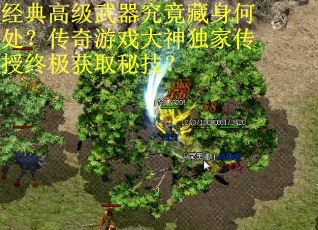 经典高级武器究竟藏身何处？传奇游戏大神独家传授终极获取秘技？