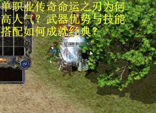 单职业传奇命运之刃为何高人气？武器优势与技能搭配如何成就经典？