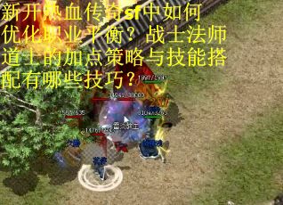 新开热血传奇sf中如何优化职业平衡？战士法师道士的加点策略与技能搭配有哪些技巧？