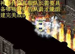 神器传奇私服队长需要具备哪些特质的队员才能组建完美战队？